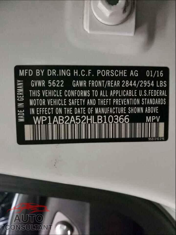 PORSCHE MACAN 2017 - WP1AB2A52HLB10366