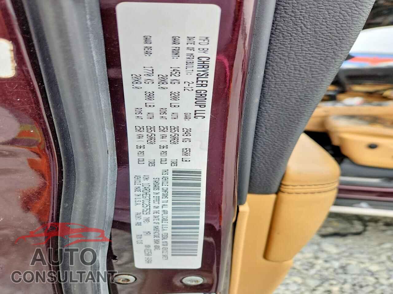 DODGE DURANGO 2012 - 1C4RDHEG7CC257529