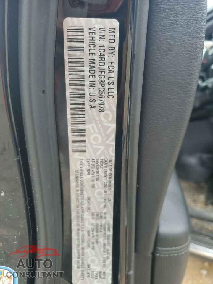 DODGE DURANGO 2023 - 1C4RDJFG3PC567978