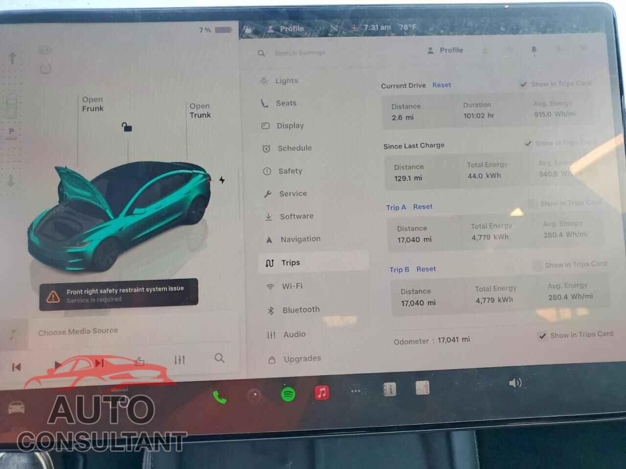 TESLA MODEL 3 2025 - 5YJ3E1EA6SF005603