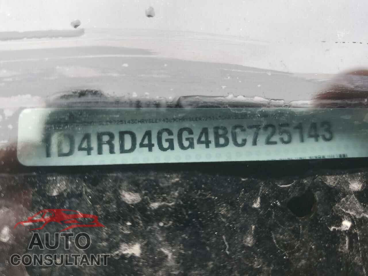 DODGE DURANGO 2011 - 1D4RD4GG4BC725143