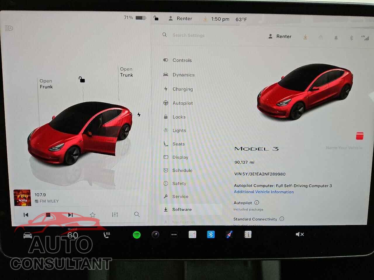 TESLA MODEL 3 2022 - 5YJ3E1EA2NF289980