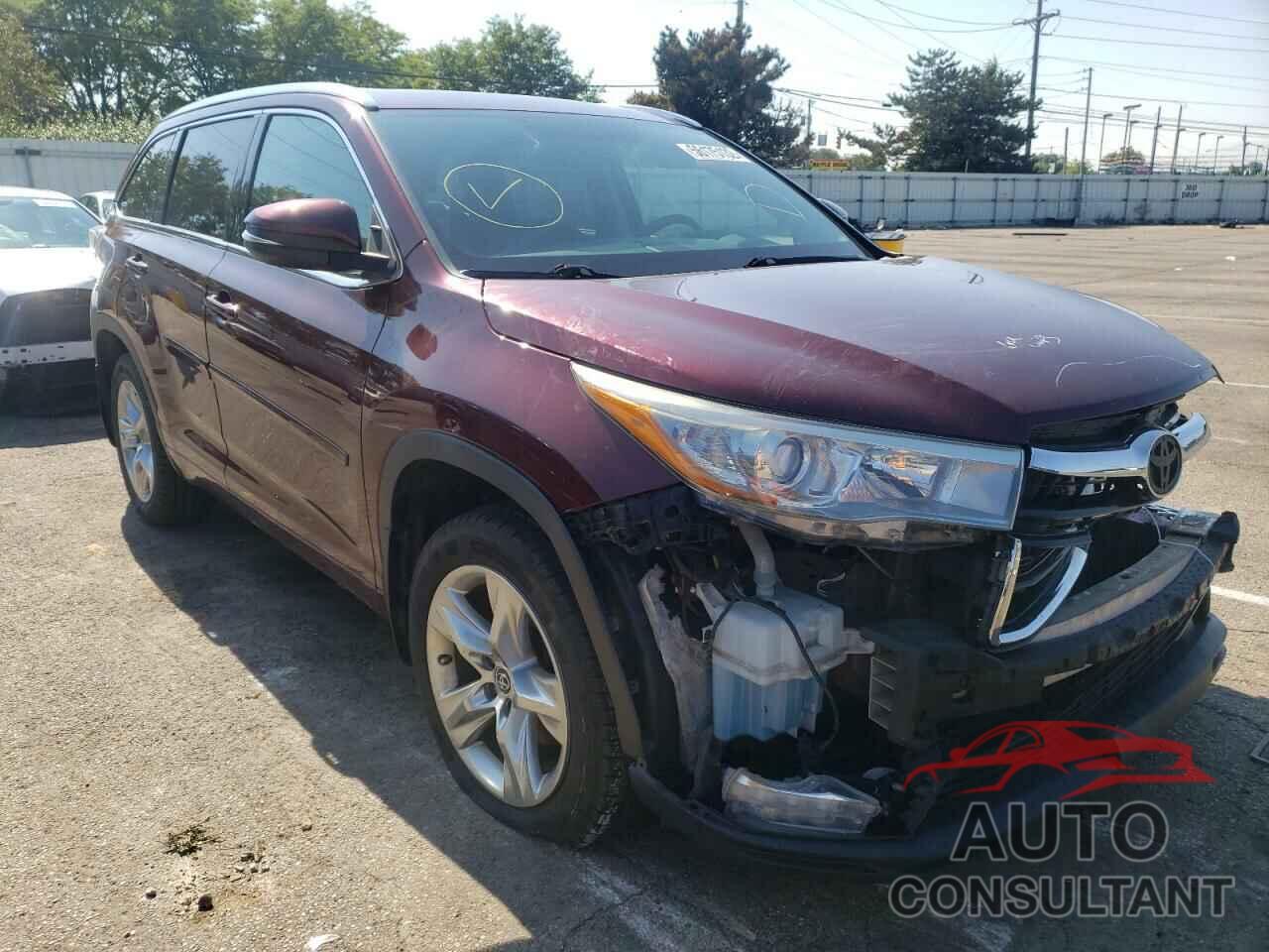 TOYOTA HIGHLANDER 2016 - 5TDDKRFH7GS253241