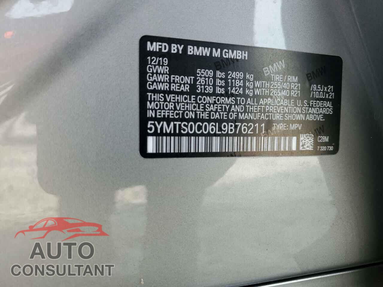 BMW X3 2020 - 5YMTS0C06L9B76211
