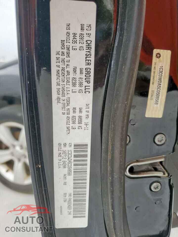 DODGE CALIBER 2012 - 1C3CDWDA5CD508568