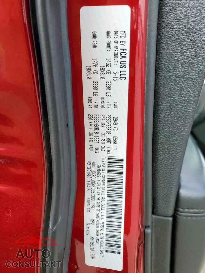 DODGE DURANGO 2015 - 1C4RDJAG4FC851383