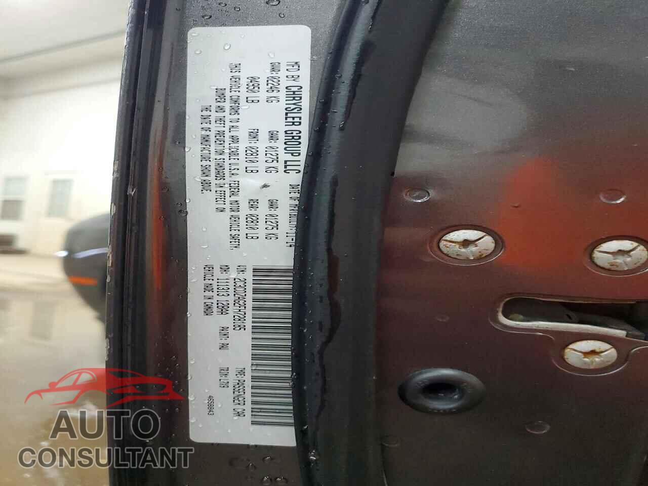DODGE CHALLENGER 2015 - 2C3CDZAG2FH728185