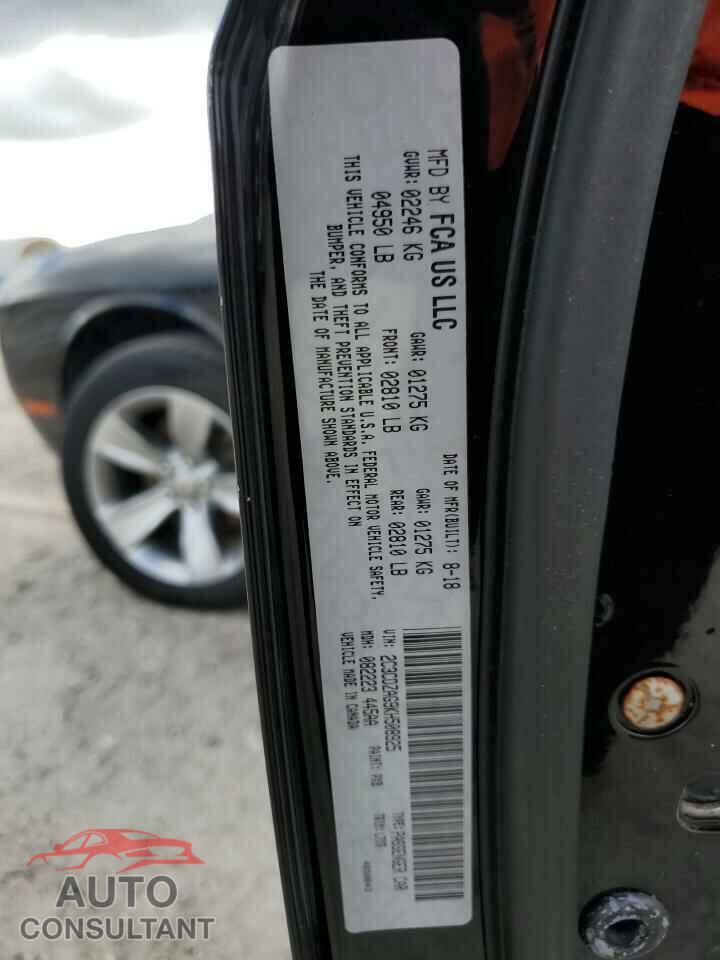 DODGE CHALLENGER 2019 - 2C3CDZAG9KH508925