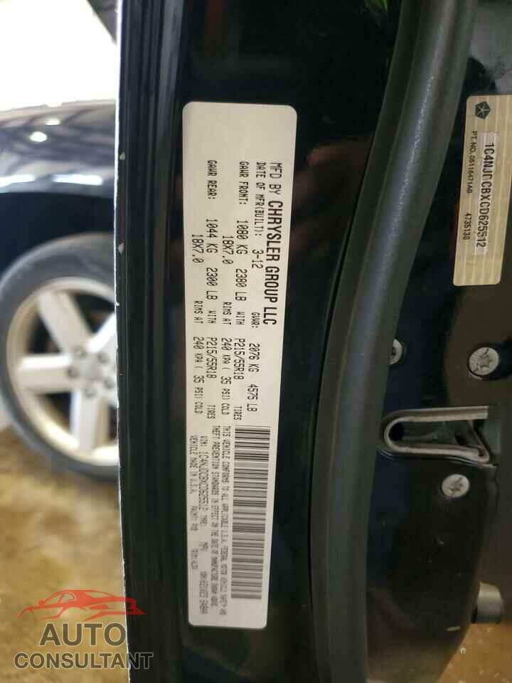 JEEP COMPASS 2012 - 1C4NJDCBXCD625512