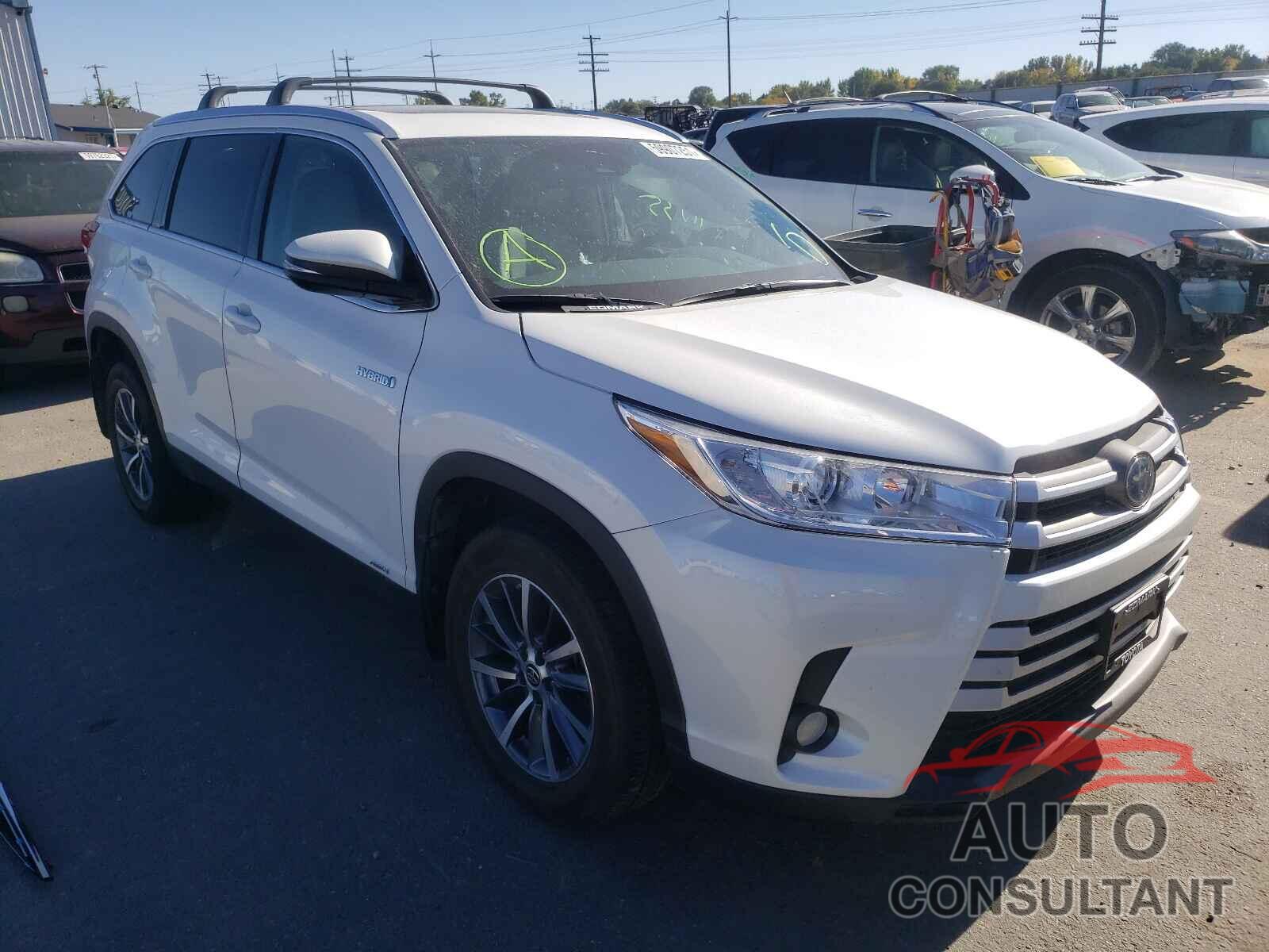 TOYOTA HIGHLANDER 2019 - 5TDJGRFH2KS078474