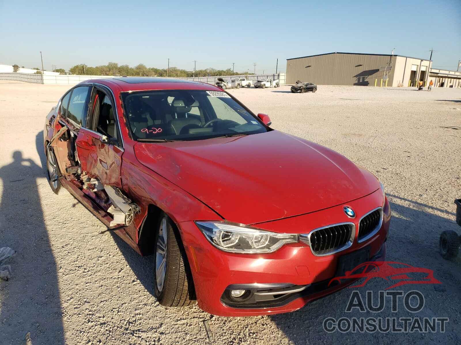 BMW 3 SERIES 2017 - WBA8B9G3XHNU53006