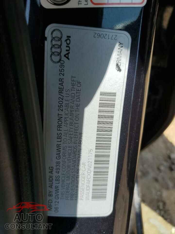 AUDI A6 2013 - WAUDFAFCXDN021175