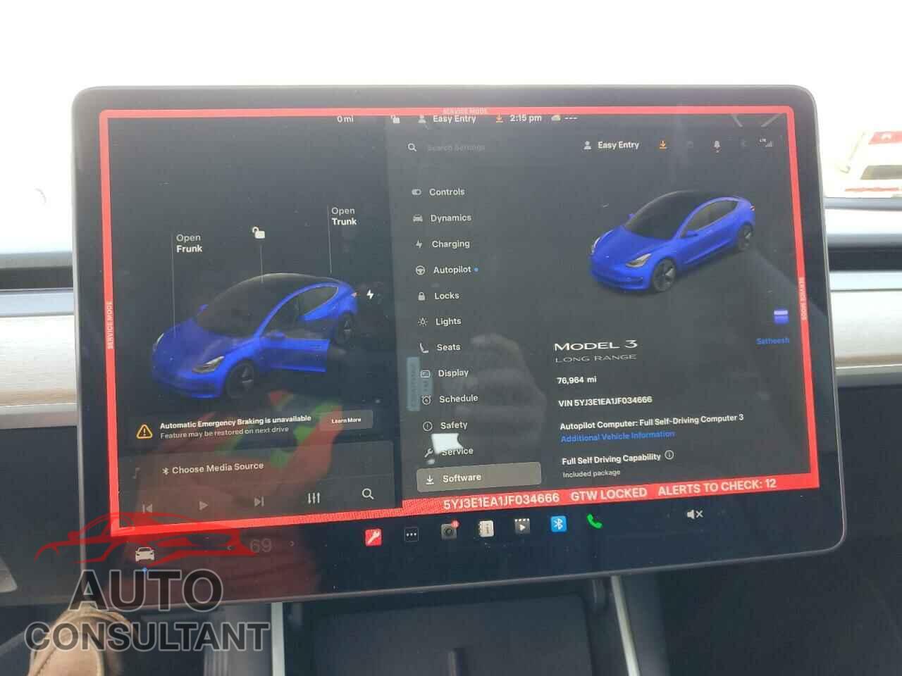 TESLA MODEL 3 2018 - 5YJ3E1EA1JF034666