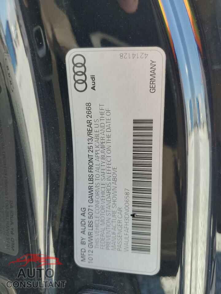 AUDI A5 2013 - WAULFAFH3DN006587