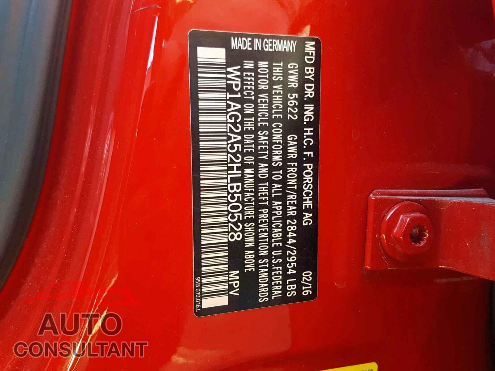 PORSCHE MACAN GTS 2017 - WP1AG2A52HLB50528