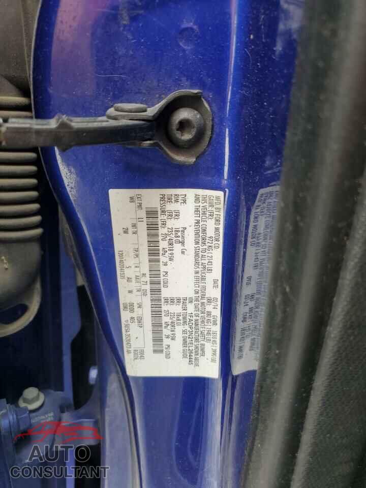 FORD FOCUS 2014 - 1FADP3N21EL264445
