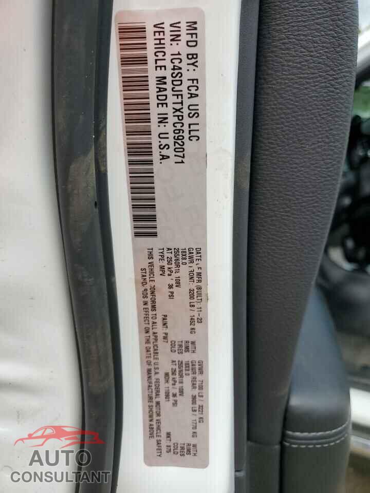 DODGE DURANGO 2023 - 1C4SDJFTXPC692071