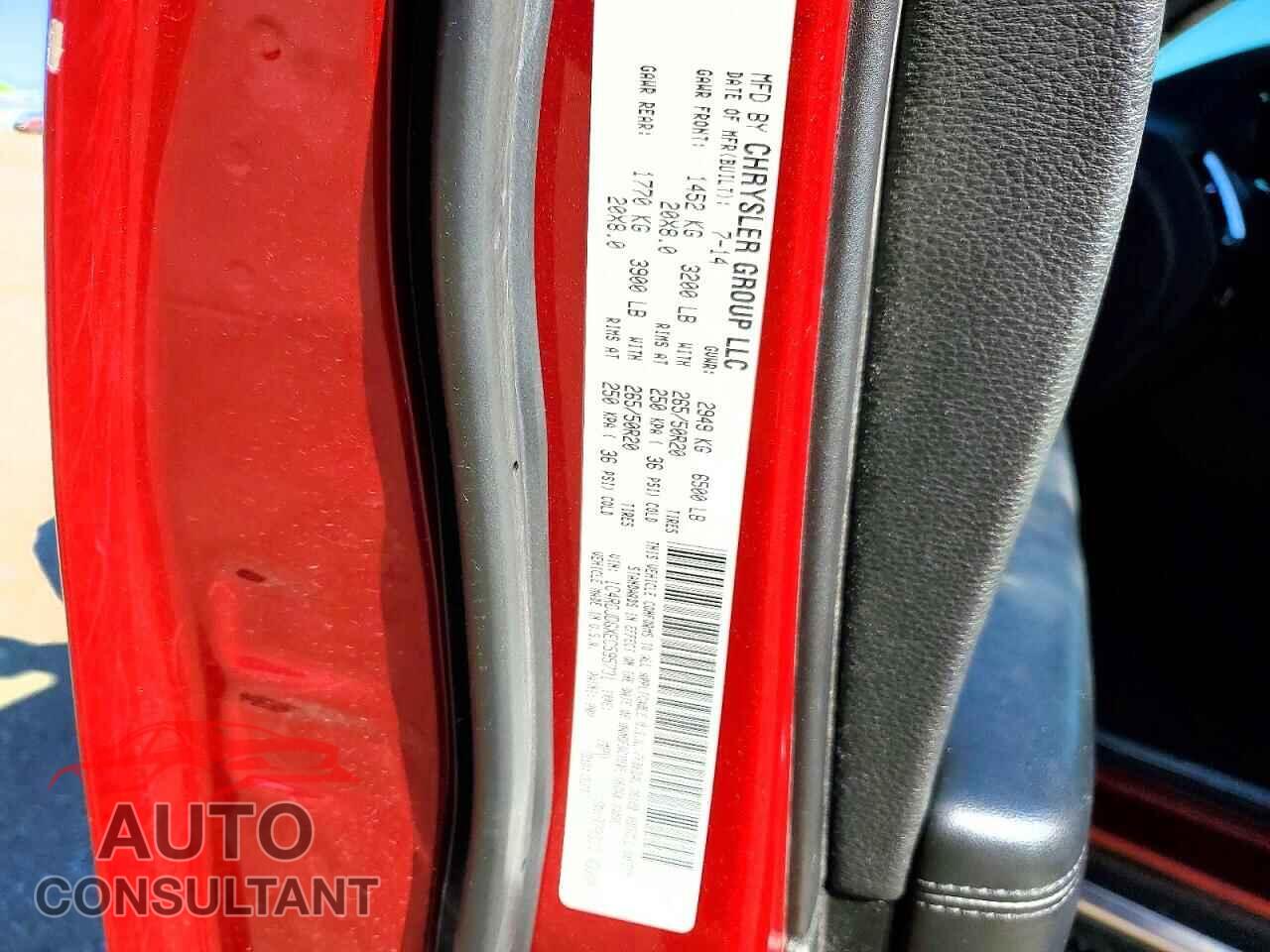 DODGE DURANGO 2014 - 1C4RDJDGXEC595731