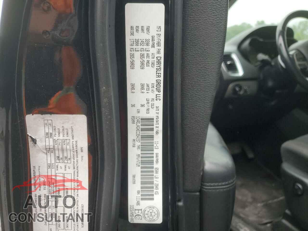 DODGE DURANGO 2014 - 1C4RDJAGXEC354157