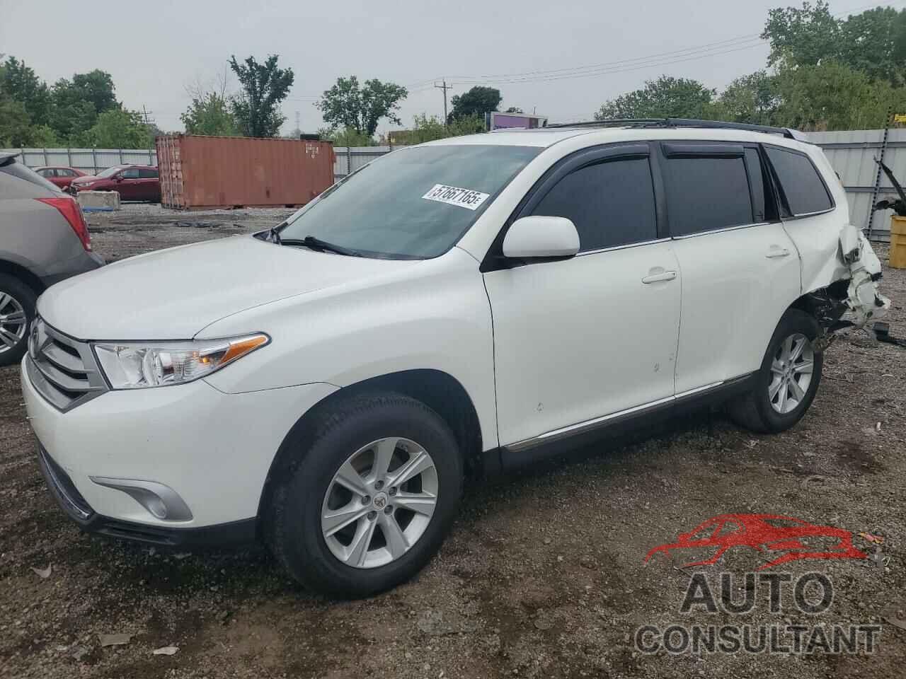 TOYOTA HIGHLANDER 2012 - 5TDBK3EH0CS160819