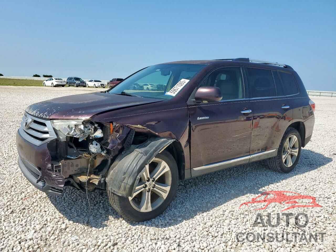 TOYOTA HIGHLANDER 2012 - 5TDYK3EH9CS068537