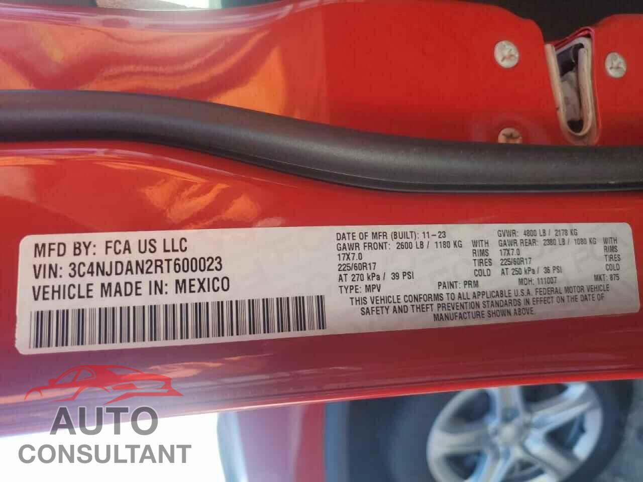 JEEP COMPASS 2024 - 3C4NJDAN2RT600023