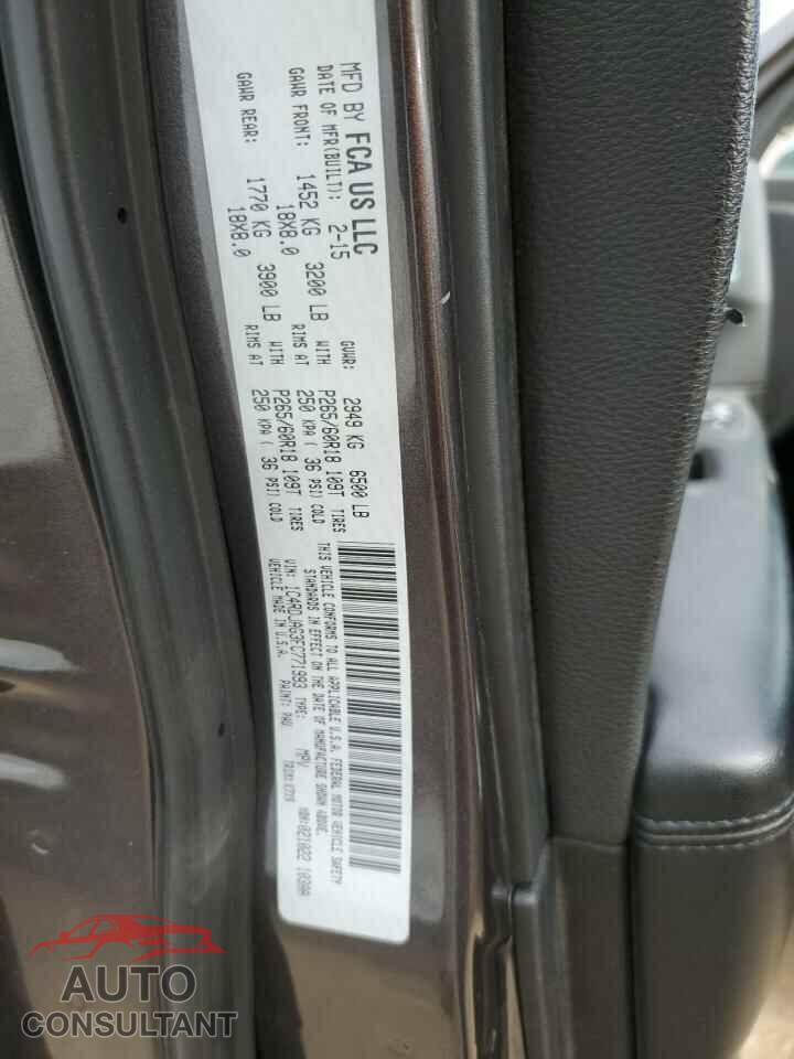 DODGE DURANGO 2015 - 1C4RDJAG3FC771993