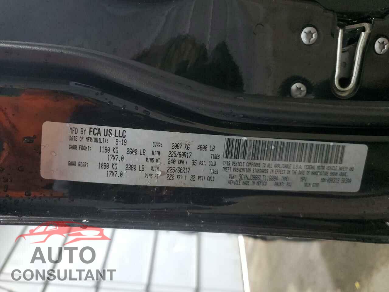 JEEP COMPASS 2020 - 3C4NJDBB6LT116884