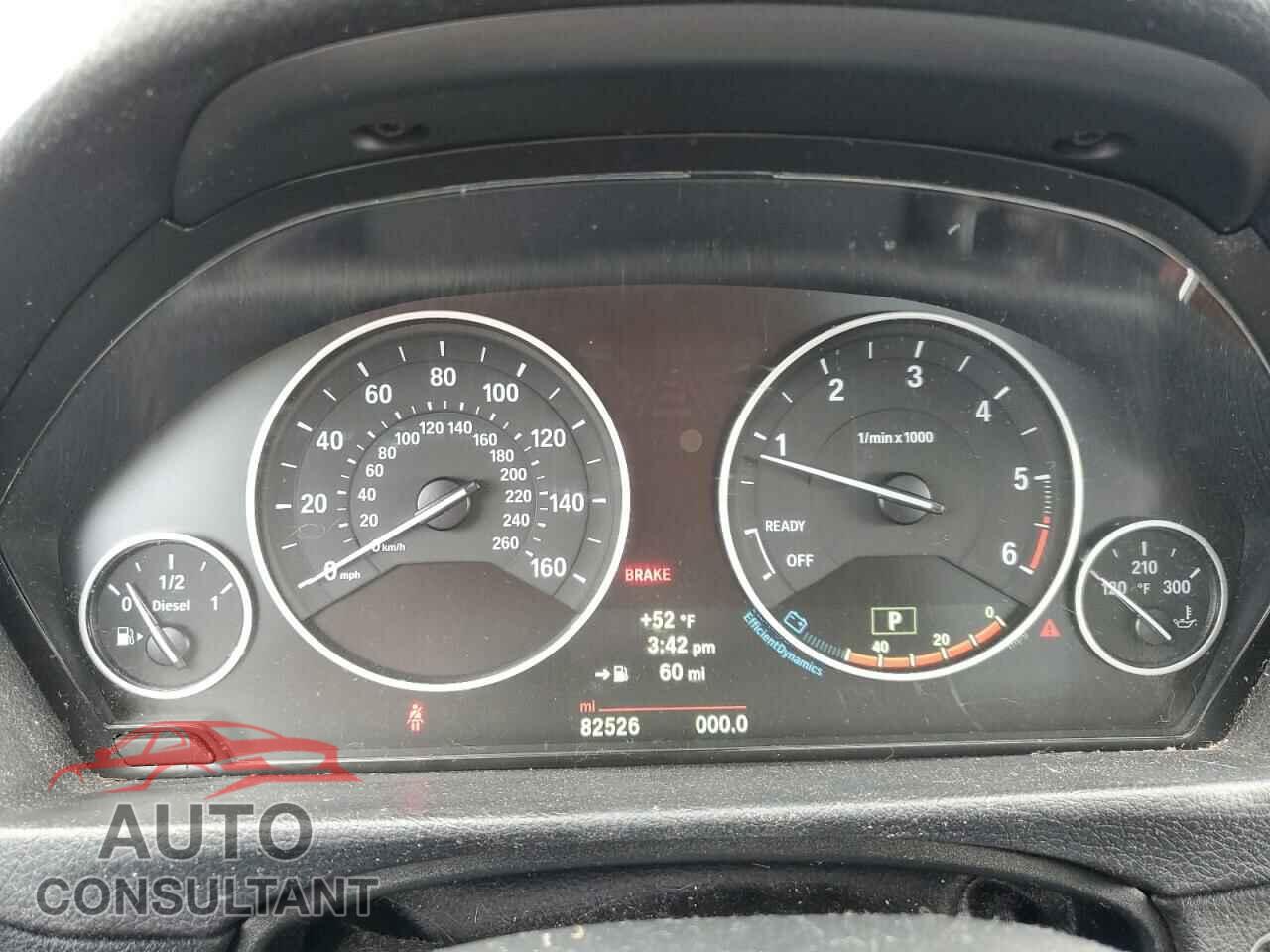 BMW 3 SERIES 2014 - WBA3D5C51EKX96465