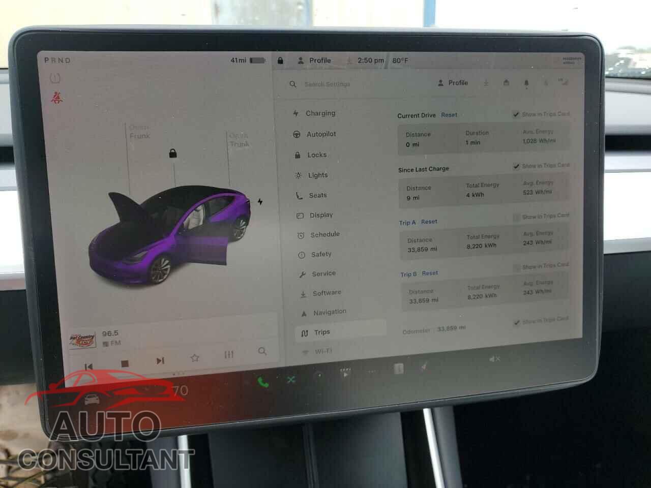 TESLA MODEL 3 2019 - 5YJ3E1EA0KF419430
