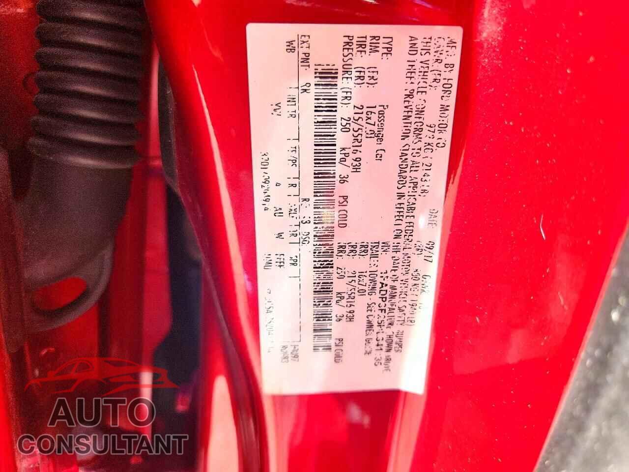 FORD FOCUS 2017 - 1FADP3F26HL341135