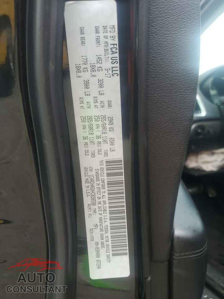 DODGE DURANGO 2017 - 1C4RDHAGXHC838598