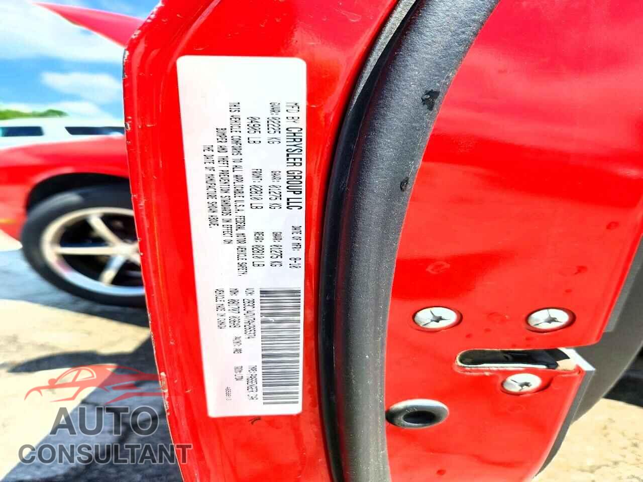 DODGE CHALLENGER 2010 - 2B3CJ4DV7AH265374