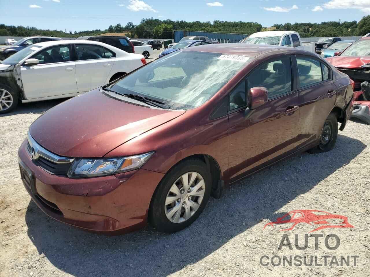 HONDA CIVIC 2012 - 19XFB2F51CE347741