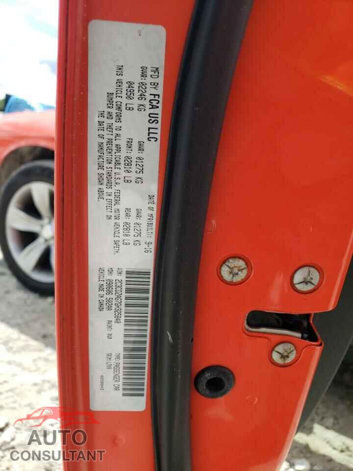 DODGE CHALLENGER 2016 - 2C3CDZAG7GH325840