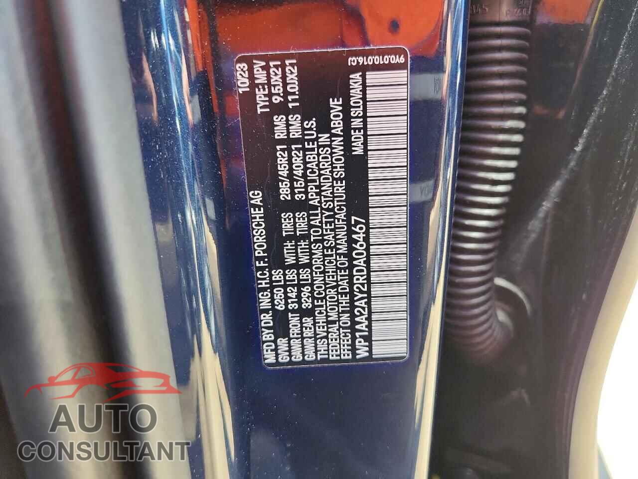 PORSCHE CAYENNE 2024 - WP1AA2AY2RDA06467
