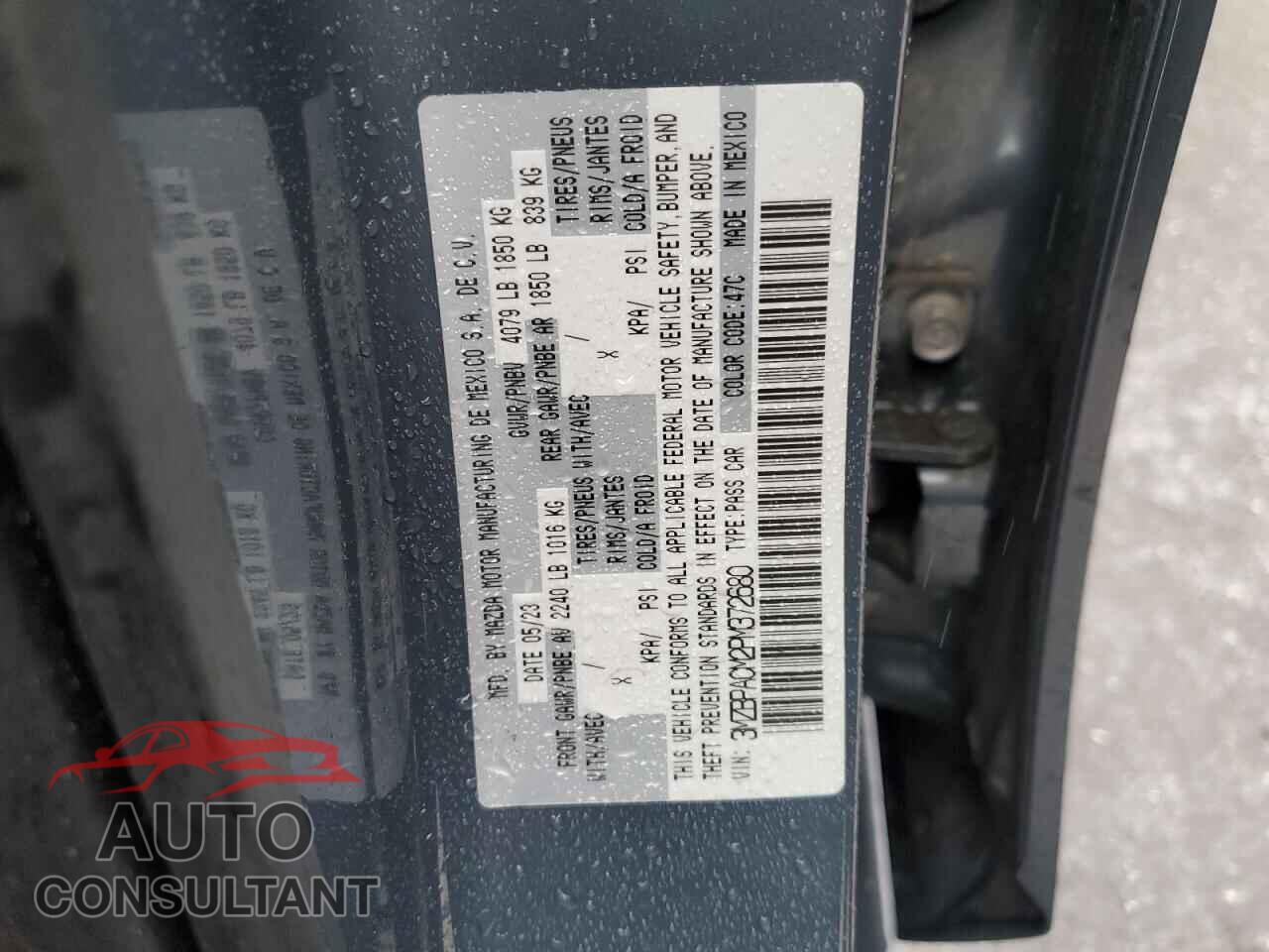 MAZDA 3 2023 - 3MZBPACM2PM372680