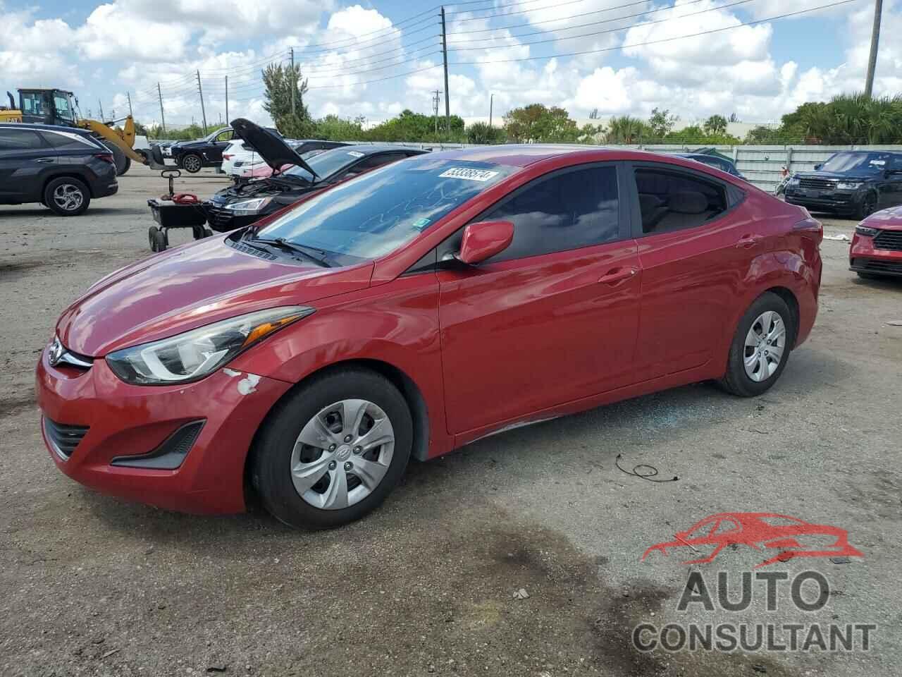 HYUNDAI ELANTRA 2016 - KMHDH4AE9GU623336