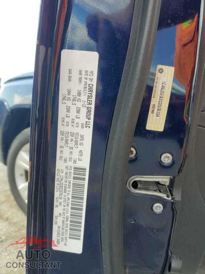 JEEP COMPASS 2012 - 1C4NJDEB2CD578134
