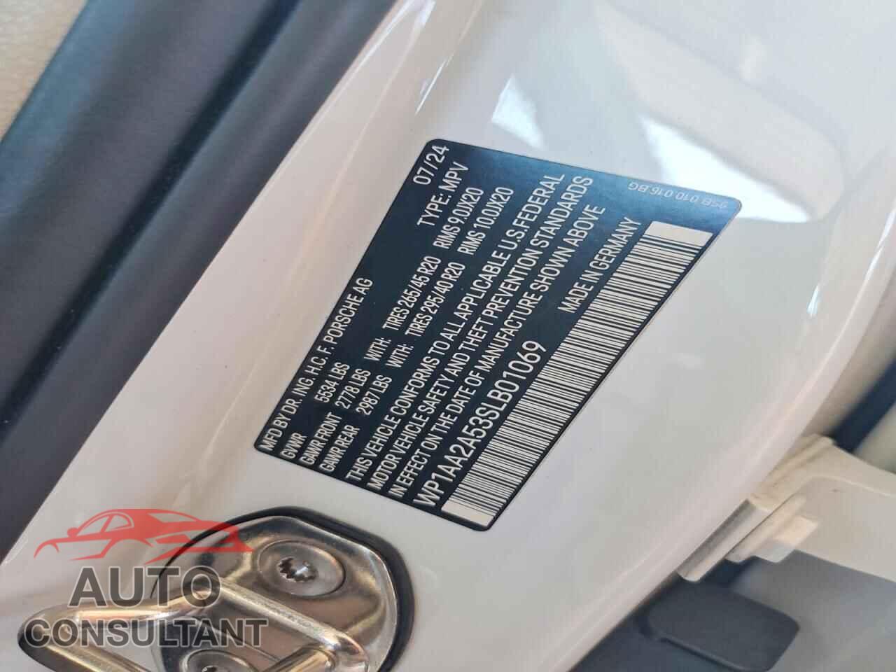 PORSCHE MACAN 2025 - WP1AA2A53SLB01069