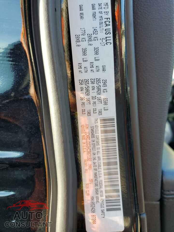 DODGE DURANGO 2017 - 1C4RDJDG3HC907182