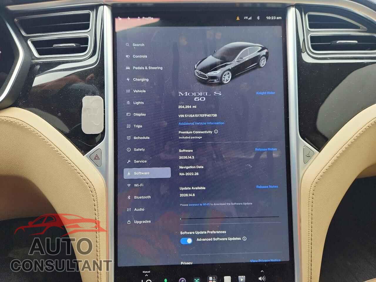 TESLA MODEL S 2014 - 5YJSA1S17EFP40736