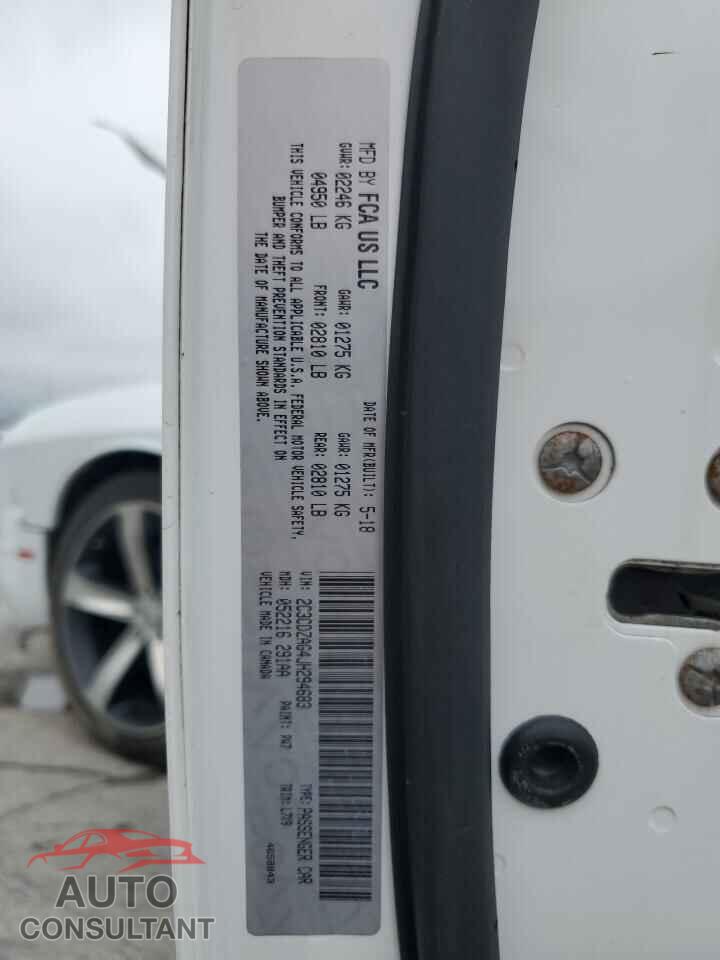 DODGE CHALLENGER 2018 - 2C3CDZAG4JH294683