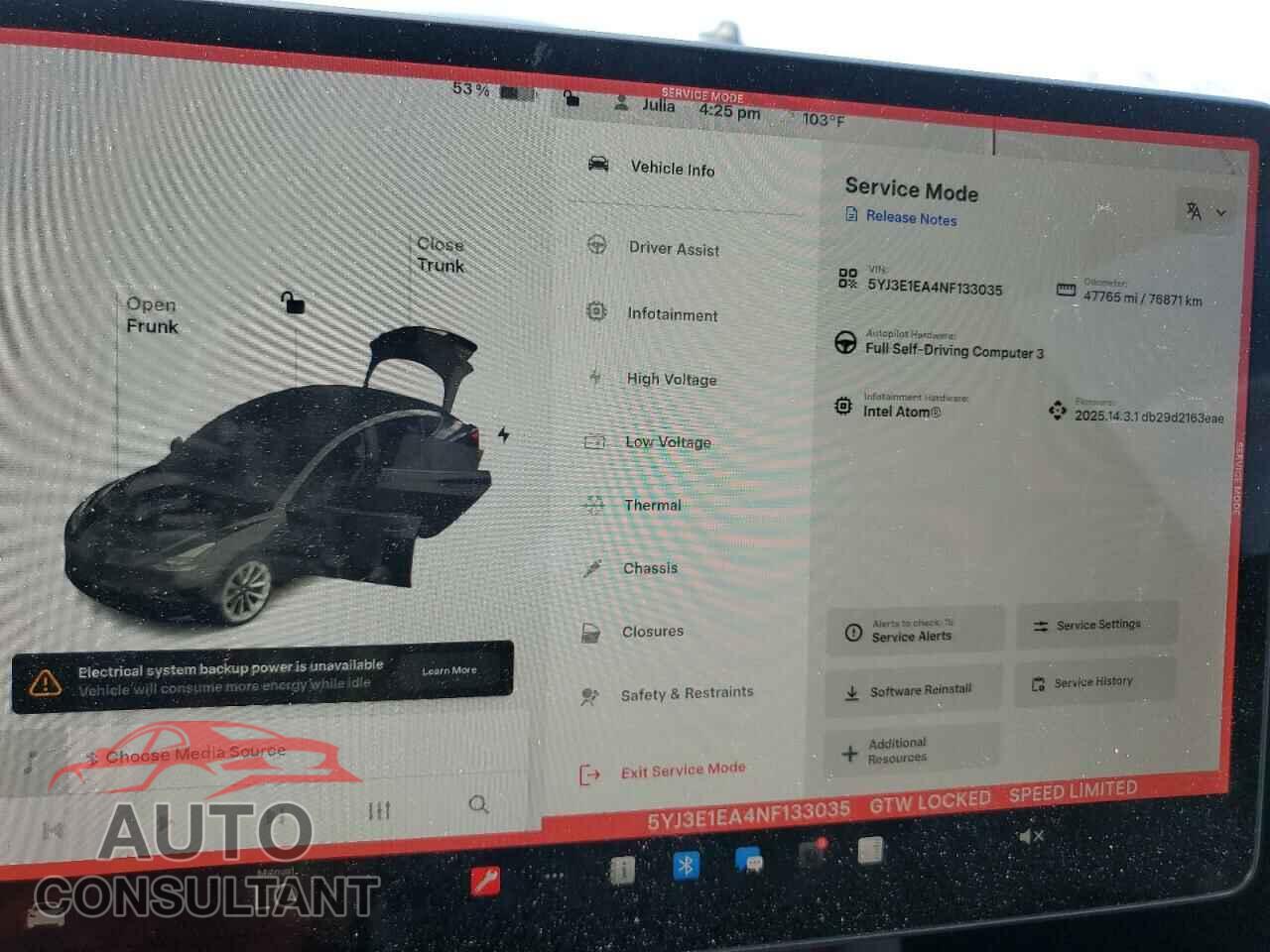 TESLA MODEL 3 2022 - 5YJ3E1EA4NF133035