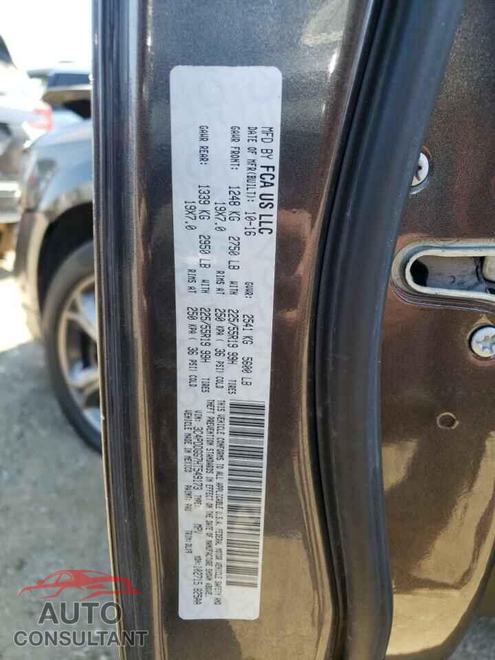 DODGE JOURNEY 2017 - 3C4PDDGG7HT549173