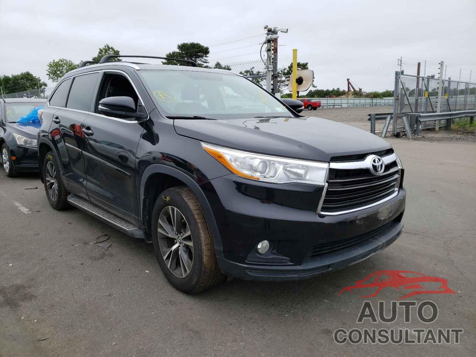TOYOTA HIGHLANDER 2016 - 5TDJKRFH7GS353410