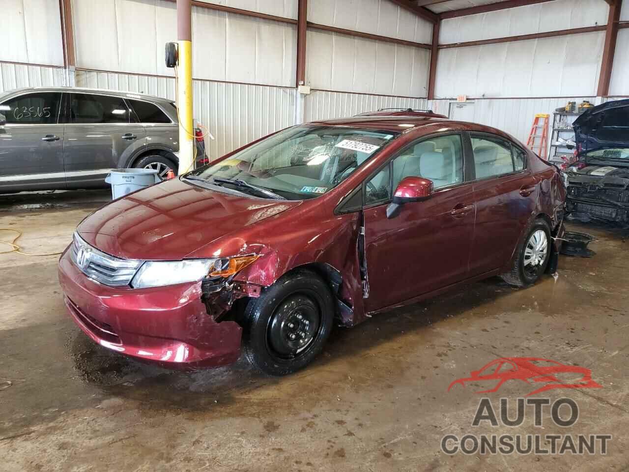 HONDA CIVIC 2012 - 19XFB2F51CE341423