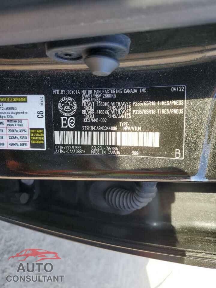 LEXUS RX350 2022 - 2T2HZMDA9NC344096