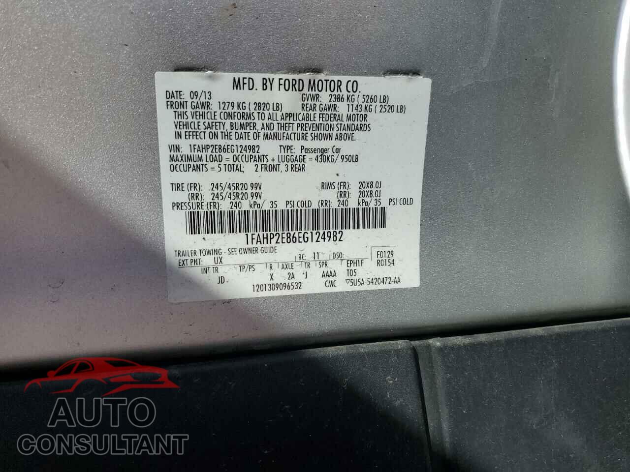 FORD TAURUS 2014 - 1FAHP2E86EG124982