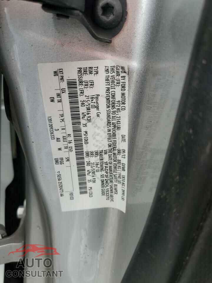 FORD FOCUS 2013 - 1FADP3F24DL153370